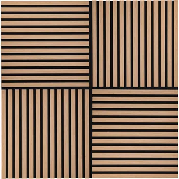 Obklad LIVARNO home Dřevěné panely 52,5 x 52 x 1,5 cm 4 kusy dub