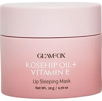 Péče o rty Noční maska na rty s šípkovým olejem - Glamfox Rosehip Oil+Vitamin E Lip sleeping mask