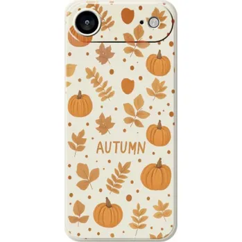 Pouzdro na mobilní telefon Ochranný kryt s podzimním vzorem pro iPhone Air - béžový