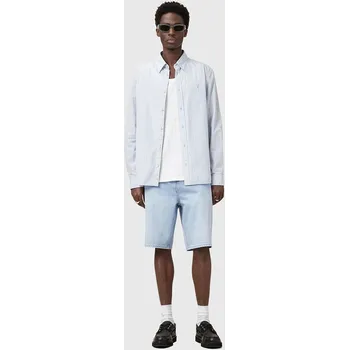 Pánské kraťasy Bavlněné riflové kraťasy AllSaints ALVA M023TC modrá 50J, vel. 31