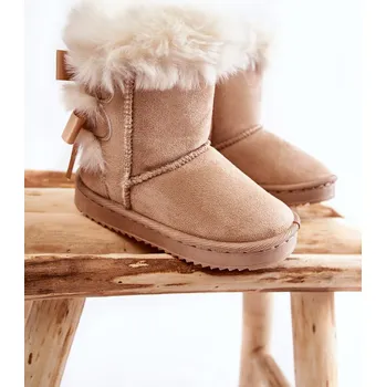 Dívčí zimní obuv Dětské zimní boty Kesi i521_21919 Boto bílá | hnědá | krémová 2012994