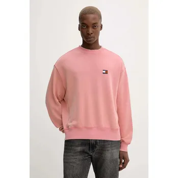 Dámská mikina Bavlněná mikina Tommy Jeans DM0DM22079 růžová 30X, vel. L