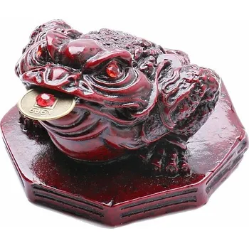 Třínohá peněžní žába na Ba-gua pro bohatství a hojnost cca 6 cm