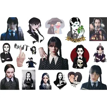 Odstranitelné tetování Smyvatelné tetování pro děti Wednesday Addamsová - Dočasné tetování