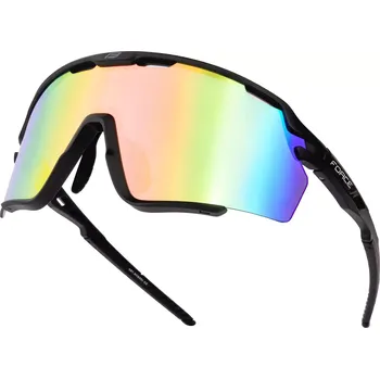 Sluneční brýle FORCE Brýle Force Cyclone, černé, černé modro-fialové sklo