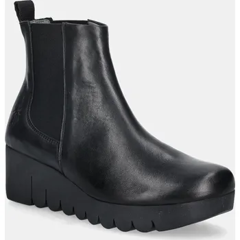 Dámská zimní obuv Boty s gumou Fly London VAZE177FLY dámské, černá barva, na klínku, P145177000 99X, EUR 38