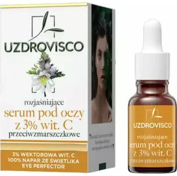 Péče o oční okolí Rozjasňující oční sérum proti vráskám s vitaminem C 15 ml - Uzdrowisco (skylight)