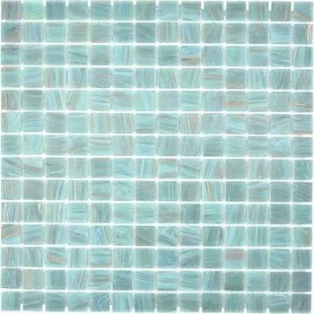 SKLENĚNÁ MOZAIKA, TURKYSOVÁ SKLENĚNÁ DLAŽDICE 4MM