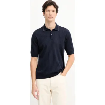 Pánské tričko Vlněné polo tričko Paul&Shark Knitwear 15311114 námořnická modř 59X, vel. XL
