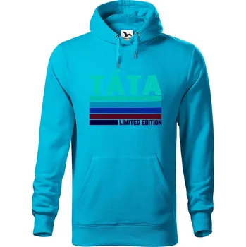 Pánské oblečení DOBRÝ TRIKO Pánská mikina s potiskem Táta limitovaná edice Velikost pánské mikiny: XL, Barva: Tyrkysová