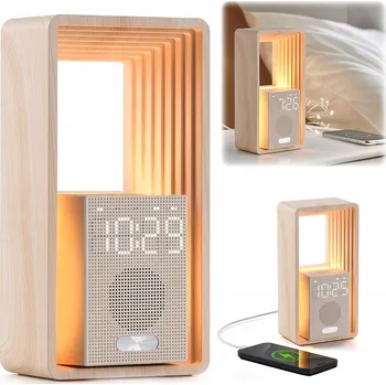 Lampička Noční lampa LED lampa hodiny digitální budík generátor šumu USB