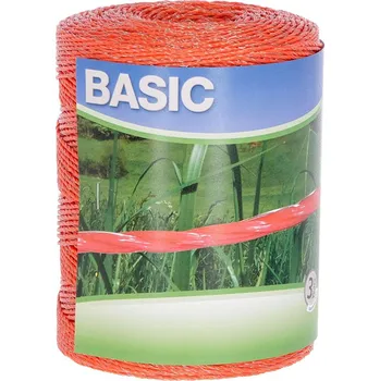 KERBL 441596 BASIC ohradníkové lanko 500m, 3 x 0,16mm Niro, oranžová