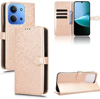 Pouzdro na mobilní telefon Flipové pouzdro Erbord pro Xiaomi Redmi 15C zlaté