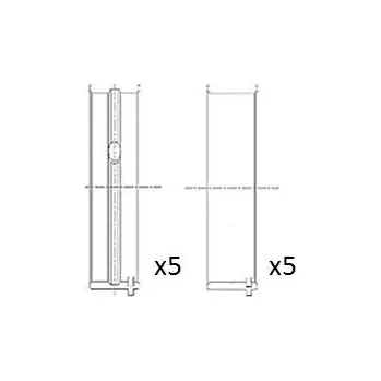 Kliková hřídel Hlavní ložiska klikového hřídele FAI AutoParts BM1047-025