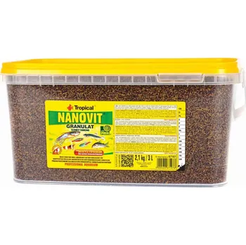 Krmivo pro rybičky TROPICAL Nanovit granulát 3L/2,1kg