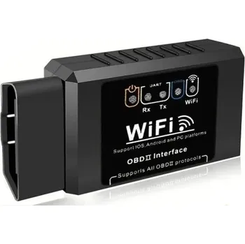 Pomůcka pro obuv a oblečení ELM327 WiFi OBD2 čtečka kódů V1.5 7,9x4,6x2,5 cm Diagnostický nástroj pro auto Detektor poruch pro Android iOS a PC