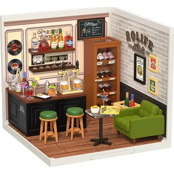 3D puzzle Miniaturní domeček rolife hospůdka cheers – diy sada s led osvětlením