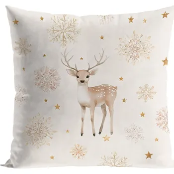 Polštář Vánoční polštář JELÍNEK 40x40 cm Mybesthome Varianta: Povlak na polštář s výplní, 40x40 cm