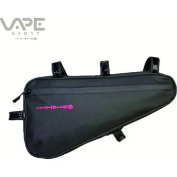 brašna na kolo Rámová brašna VAPE střední trojúhelník Morseo - Černá/růžová, Nosnost 1,4Kg