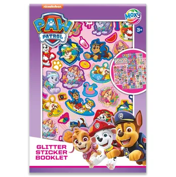 omalovánky Moxy třpytivé samolepky Tlapková patrola