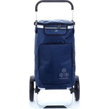 Nákupní vozík na velkých kolečkách termo kapsa 50l Airtex 108 tmavě modrá