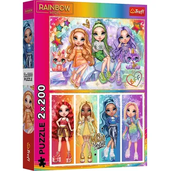 Puzzle TREFL Rainbow High 2x200 dílků