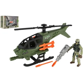 Hračka TEDDIES Vojenská sada s helikoptérou
