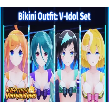 Počítačová hra Neptunia Virtual Stars - Bikini Outfit: V-Idol Set DLC