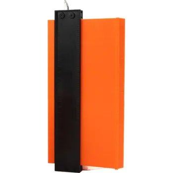 Multimetr Obrysová měrka 25,4 cm Plastová profilová šablona na měření tvarů Kopírovací pravítko na obrysy Pro dřevo, kachle, podlahy a kutilství