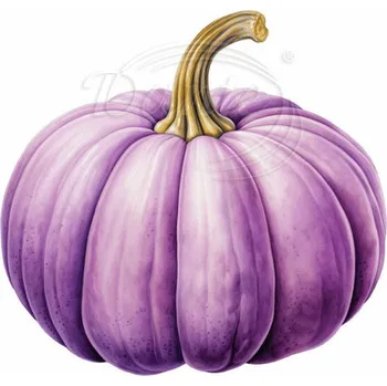 Textilní nažehlovací páska Dante Nažehlovačka Dýně fialová - 6 x 6 cm