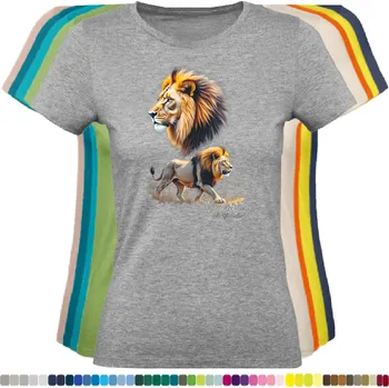 Dámské tričko damske-levne-bavlnene-tricko-digitalni-potisk-selmy-lvi Barva: Grey melange - šedá směs, velikost: L