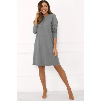 Dámská noční košile Noční košile Italian Fashion Gordo - bavlna Šedá 2XL