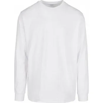 Pánské tričko Build Your Brand Organické tričko s dlouhým rukávem s manžetami 180 g/m Barva: Bílá, Velikost: 5XL BY150