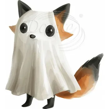 Textilní nažehlovací páska Dante Nažehlovačka Duch liška - 5 x 6 cm