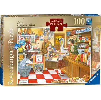 Puzzle Ravensburger Puzzle Obchod na rohu ulice 100 dílků