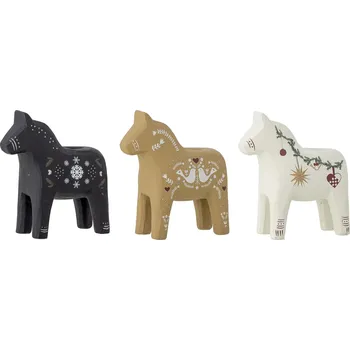 Svícen Bloomingville Vánoční svícen Siffer Polyresin Černá