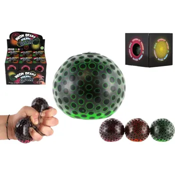 Dětský míč Míček antistresový mačkací sliz 6cm žabí vajíčka 4 barvy - mix variant či barev