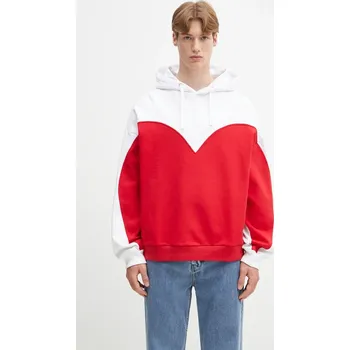 Dámská mikina Bavlněná mikina Fiorucci Heart Relaxed Fit U02SPSHO092CJ05RD01 bílá 00X, vel. M