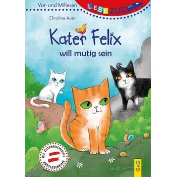 První čtění LESEZUG/Vor- und Mitlesen: Kater Felix will mutig sein - Auer, Christine
