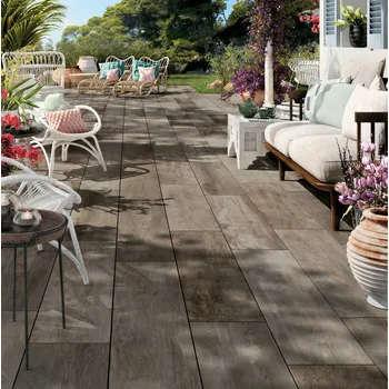 Venkovní dlažba 2cm dlažba na terasu imitace dřeva Noon Ember 30x120x2 cm 2. jakost