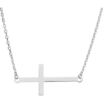 Náhrdelník Argento 91591 Stříbrný náhrdelník - křížek, délka 43 až 46 cm