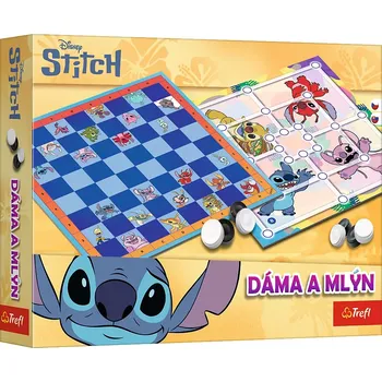 Desková hra Dáma a mlýn Lilo a Stitch – společenská hra