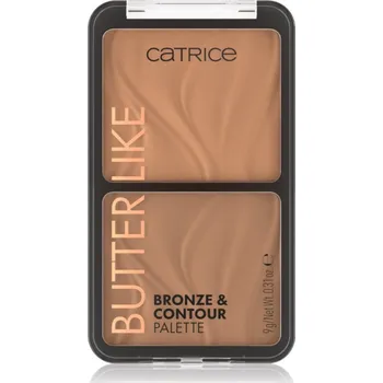 Přípravek na tvář Catrice Butter Like Bronze & Contour konturovací paletka s bronzerem odstín 010 Born To Shape 9 g