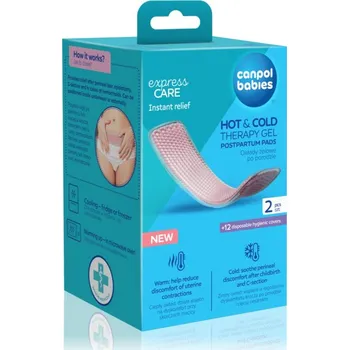 Menstruační vložka Canpol babies Hot&Cold Canpol babies Hot&Cold hygienické návleky na poporodní vložku 12 ks + poporodní gelové vložky 2 ks