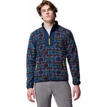 Pánská mikina Columbia Sequoia Grove™ Printed Full Zip M 2135511464 - collegiate navy horizons XL