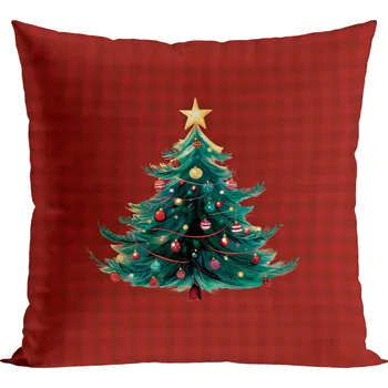 Polštář Vánoční polštář VÁNOČNÍ STROMEČEK 40x40 cm Mybesthome Varianta: Povlak na polštář, 40x40 cm