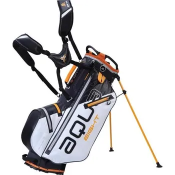 Golfový bag Big Max Aqua Eight stand bag, bílo/černo/oranžový
