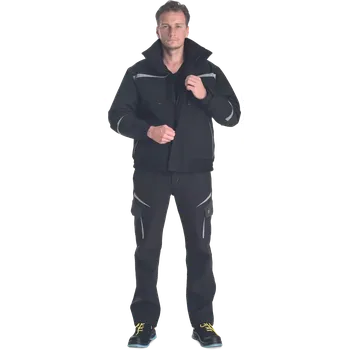 pracovní bunda Bunda zimní pilot EMERTON STR, černá, vel. L