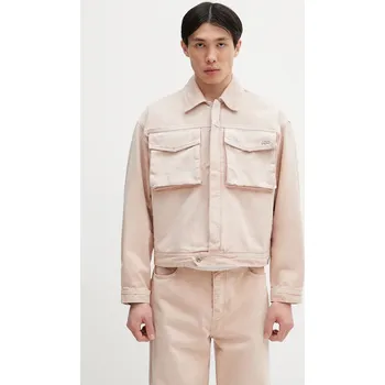 Dámská casual bunda Džínová bunda Filling Pieces Denim růžová barva, přechodná, oversize, 78620769974 39X, vel. L