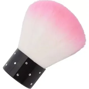 štětec na prach se zirkony - růžový